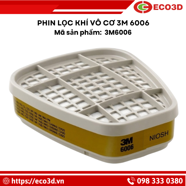 Phin lọc khí vô cơ 3M 6006